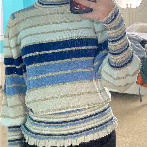 Loveshackfancy striped turtleneck sweater